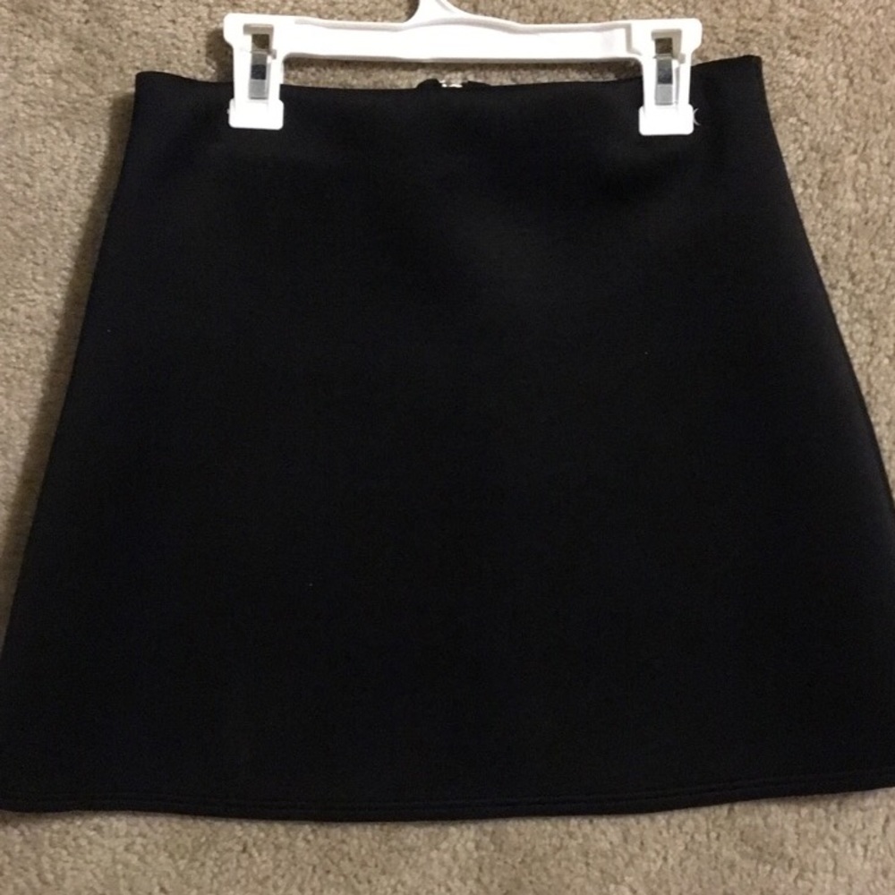 Plain black skirt